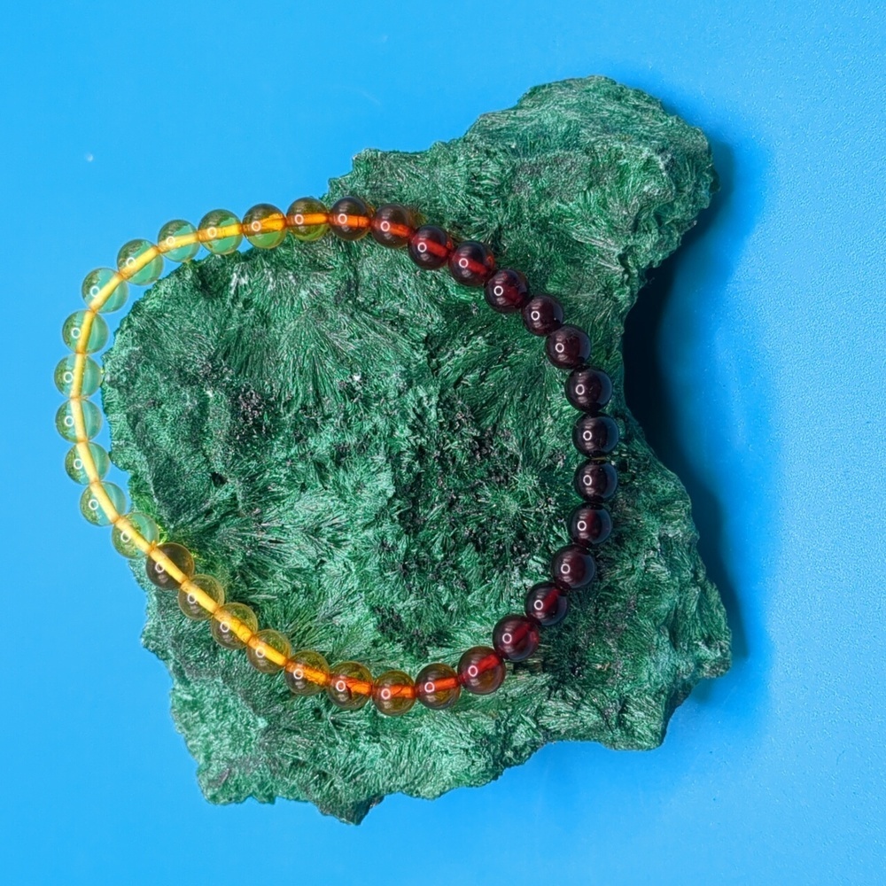 Gorgeous ombre amber bracelet